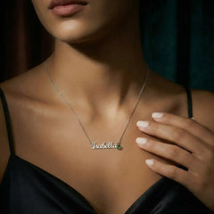 Create your Custom Name with Birthstone necklace