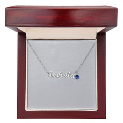Create your Custom Name with Birthstone necklace