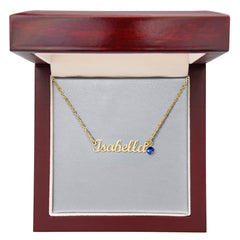 Create your Custom Name with Birthstone necklace
